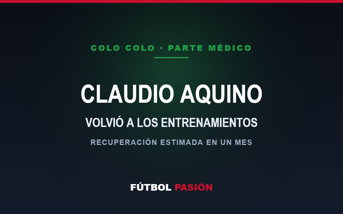 CLAUDIO AQUINO — VOLVIÓ A LOS ENTRENAMIENTOS
