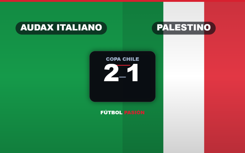 Audax Italiano lo gana en la agonía: 2-1 a Palestino en el Clásico de Colonias