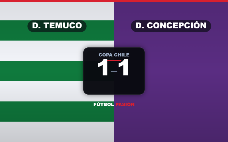 Deportes Temuco iguala 1-1 con Deportes Concepción