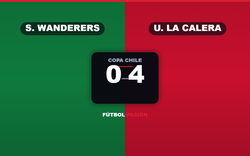 Santiago Wanderers cayó goleado 0-4 ante Unión La Calera