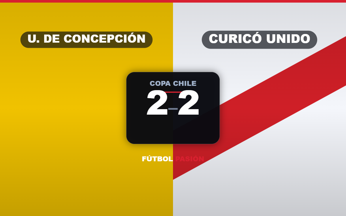 La U de Concepción rescató un 2-2 ante Curicó con doblete de Mater