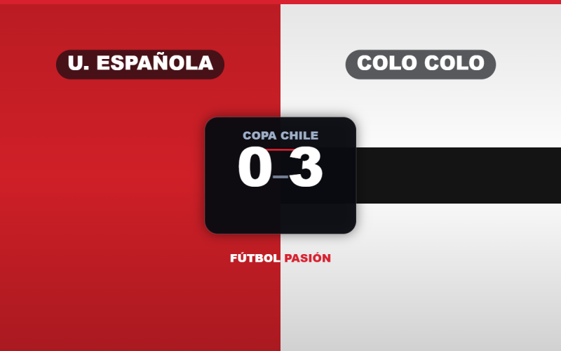 Unión Española no pudo con Colo Colo y sufrió una dura caída por 3-0