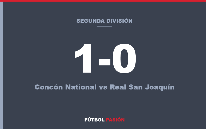 Concón National vence 1-0 a Real San Joaquín como visitante