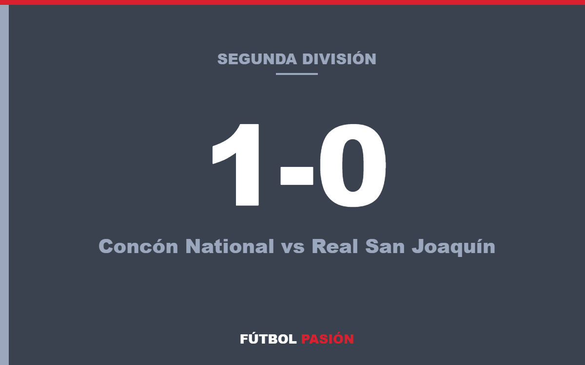Concón National vence 1-0 a Real San Joaquín como visitante