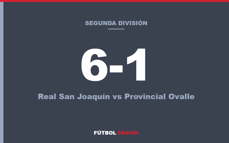 Real San Joaquín golea 6-1 a Provincial Ovalle en Ovalle