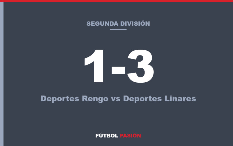 Deportes Rengo cae 3-1 ante Deportes Linares
