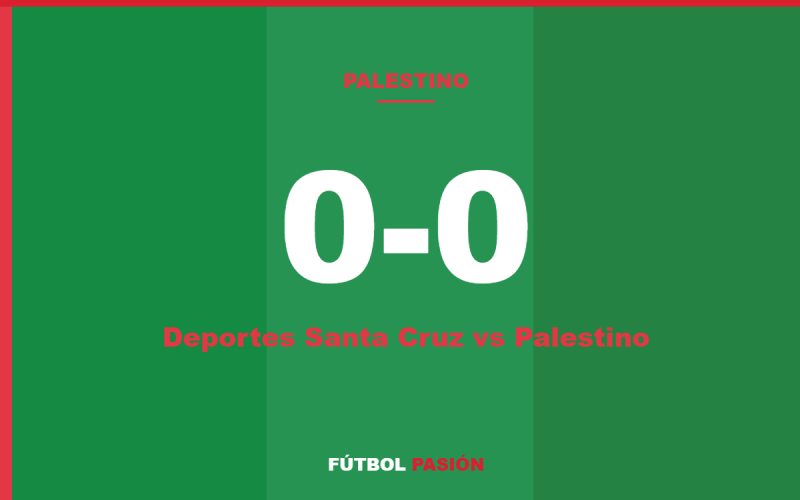 Deportes Santa Cruz y Palestino igualaron sin goles