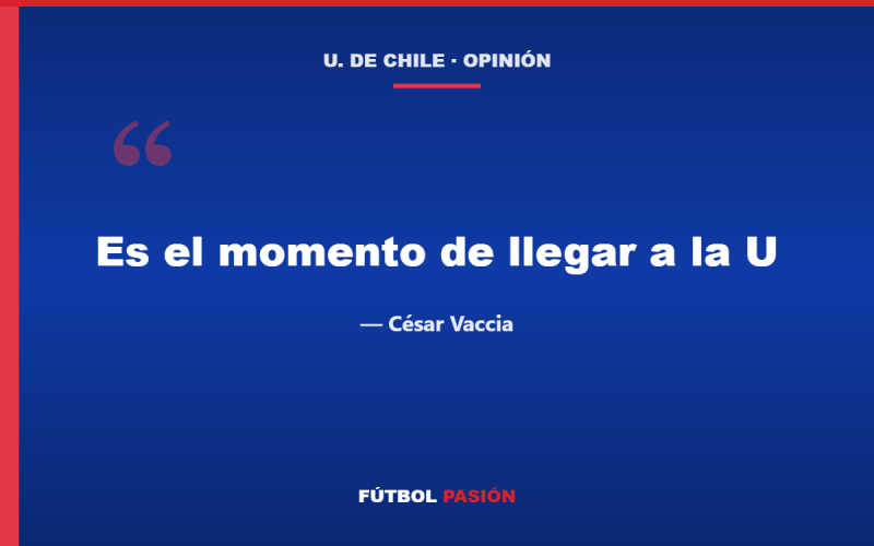 César Vaccia sueña con Alexis en la U: “Es el momento de llegar”