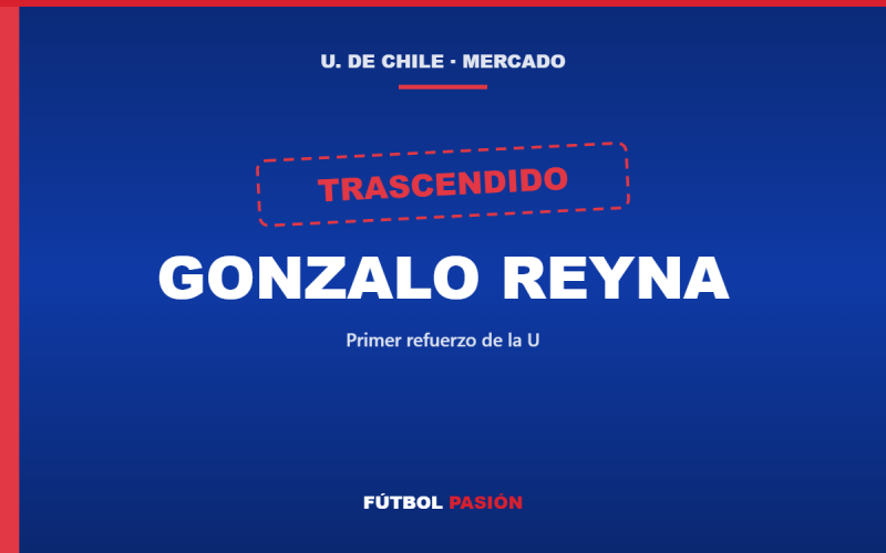 Trascendido: Gonzalo Reyna, primer refuerzo de la U, ya está en Chile